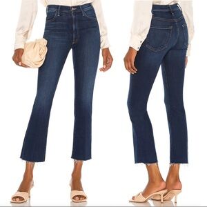 MOTHER The Hustler Ankle Fray Jeans Home Movies (Dark Blue) size 29. Like new.